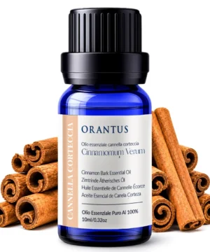 Olio essenziale di cannella corteccia Orantus con stecche di cannella naturale